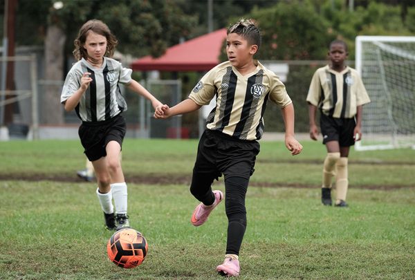 Fall soccer game at Region 13