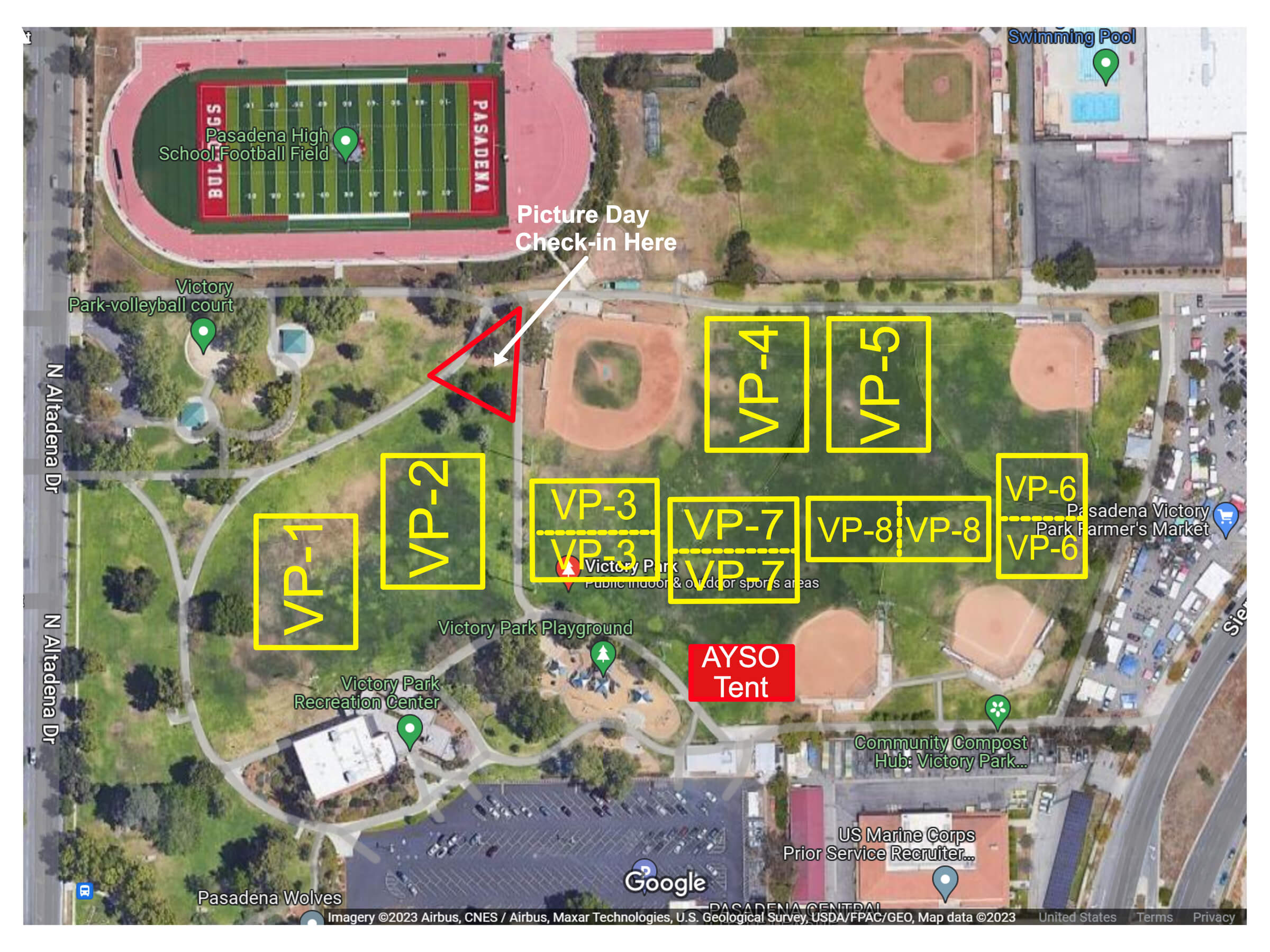 Victory Park Field Map